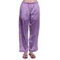 thumbnail image 4 of Moomaya Long Sleeve Shorts Pajama Set For Women Satin Button Pajamas For Women, 4 of 6