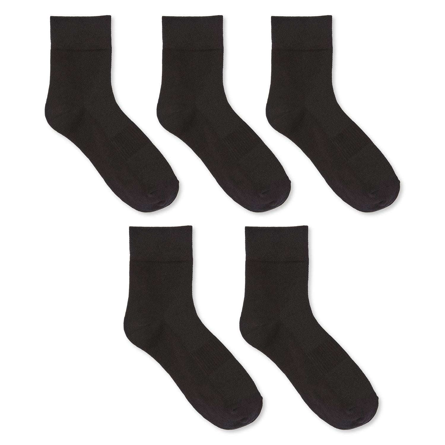 George Women's Quarter-Crew Socks 5-Pack