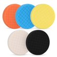 thumbnail image 1 of WJCA 5-Piece 6-Inch Polishing Pad Kit, Contoured Sponge Discs for Compound Application, Gloss Enhancement and Waxing, Fits Standard Backing Plates, 1 of 7