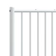 thumbnail image 5 of vidaXL Durable Metal Headboard for King Size Beds, Easy Assembly, Modern Style White, 5 of 5