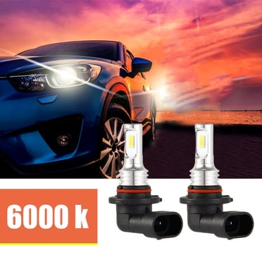 Retrok 2pcs Car HB3 LED Bulbs 9005 Headlight Kit Fog Bulb Lamp Light 6000K Xenon White