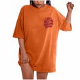 thumbnail image 1 of CEHVOM Oversized T Shirts For Women Plus Size Slogan Graphic Drop Shoulder Short Sleeve Tops Summer Loose Pullover Tees, 1 of 8