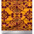 thumbnail image 1 of Soimoi Rayon Fabric Moroccan Damask Print Fabric by The Yard 56 Inch Wide, 1 of 3