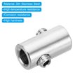 thumbnail image 4 of Unique Bargains 5mm Hole Wire Rope Clips Set, 2 Pcs Brass Double Holes Cable Clamps with M5 Hexagon Screw Spanner, Silver, 4 of 7