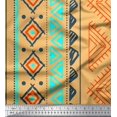 thumbnail image 1 of Soimoi Georgette Viscose Fabric Aztec Geometric Fabric Prints by Yard 42 Inch Wide, 1 of 3