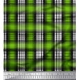 thumbnail image 2 of Soimoi Green Poly Georgette Fabric Plaid Check Decor Fabric Printed Yard 52 Inch Wide, 2 of 3