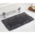 thumbnail image 2 of Better Trends Premium Bathroom 30 Round Mat 100% Cotton Water Absorbent Non-Slip Backing Machine Washable for Bathroom Tub and Shower Use Gray Shaggy Border Collection, 2 of 5