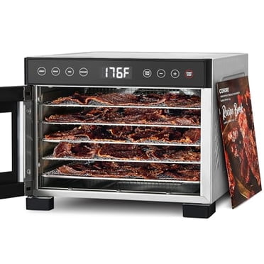 COSORI Déshydrateur Alimentaire pour Jerky, Contrôle de Température à 176 °F, Machine de Séchage à 5 Plateaux en Acier Inoxydable, 4 Préréglages, Minuterie de 48 H, pour Gâteries pour Chiens, Viande, Fruits, Légumes, Collations, Livre de Recettes Inclus