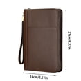 thumbnail image 2 of Leather Portfolio Organizer Padfolio Cover Notebook Business Work Folder Document Storage Container, 2 of 3