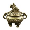 thumbnail image 1 of Porte-encens Tête de Dragon Dorée pour Déco en Laiton Format Compact, 1 of 8