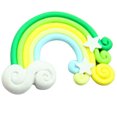thumbnail image 2 of 6pcs Rainbow Decoration Candy Color Stars Clouds Soft Pottery Polymer Clay Hair Rainbow DIY, 2 of 2