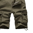 thumbnail image 5 of zanvin Men's Shorts Plus Size Cargo Shorts Multi-Pockets Relaxed Summer Beach Shorts Pants Yellow, 5 of 5