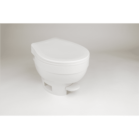 Thetford Toilet 31833 Aqua-Magic VI; Permanent; Low Profile; Pedal Flush Control; Full Bowl Flush; White; Without Water-Saving Hand Sprayer