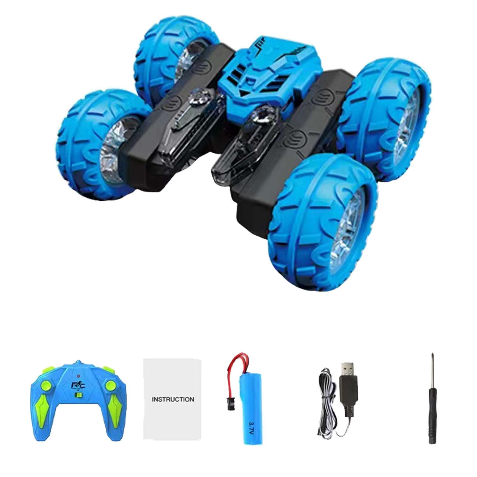 RC Remote Control All Terrain Car Double Fancy Stunt Car 360°Rotation Stunt Car Offroad RC Vehicle With LED 2.4 Controlled Car Crawlers For Kids For Saying You Adult Remote Control Car Drift Cars