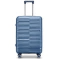 thumbnail image 1 of TRAVLR 100% PP Break Resistant Lightweight Expandable 20"  Cabin Luggage Trolley- Coral Blue, 1 of 4