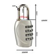 thumbnail image 4 of Cadenas à Combinaison, Cadenas à Combinaison 4 Chiffres Cadenas à Combinaison Extérieur Étanche Cadenas Haute Capacité, 4 of 4