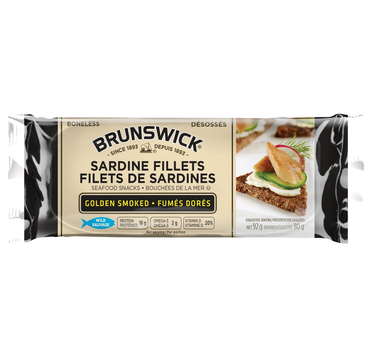 Brunswick Sardine Fillets - Golden Smoked