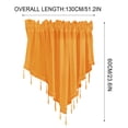 thumbnail image 3 of JilgTeok 2 Pcs Floral Sheer Lace Shade Window Curtain with Scalloped Edges and Rod Pocket Top for Easy Hanging Light Filtering Valances Drapery for Farmhouse, Kitchen, Bedroom Clearance, 3 of 3