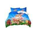 thumbnail image 2 of FcBaudy Easter Festal 3 Piece Bedding Set Cartoons Rabbits And Egg Graphic Patterns 2 Pillowcases And 1 Duvet Cover Good Quality Soft Fabric Home Decor Accents c loth quilt cover, 2 of 6