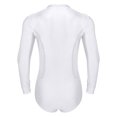 thumbnail image 3 of Eandarui Men's Tango Latin Dance Leotard Shirts Shiny Rhinestone Long Sleeve Chacha Rumba Samba White L, 3 of 7