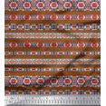 thumbnail image 1 of Soimoi Silk Fabric Aztec Southwestern Print Fabric by The Yard 42 Inch Wide, 1 of 3