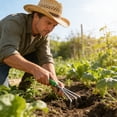 thumbnail image 2 of Truelles de Jardin Outil à Main pour Hommes Femmes Acier Inoxydable Manche en Plastique Pelle Pointue Râteau pour Plantation Désherbage 2 Pcs, 2 of 6