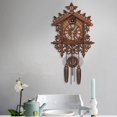 thumbnail image 2 of Wood Cuckoo Wall Clock Clock Vintage Antique Style Clock with Pendulum #2 2, 2 of 8