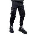 thumbnail image 1 of Clearance Mrasaso Cargo Pants for Men, Men's Solid Color Three-dimensional Sense Sports Multi-pocket Washed Straight Barrel Reflect Light Cargo Outdoor Casual Pants, 1 of 6