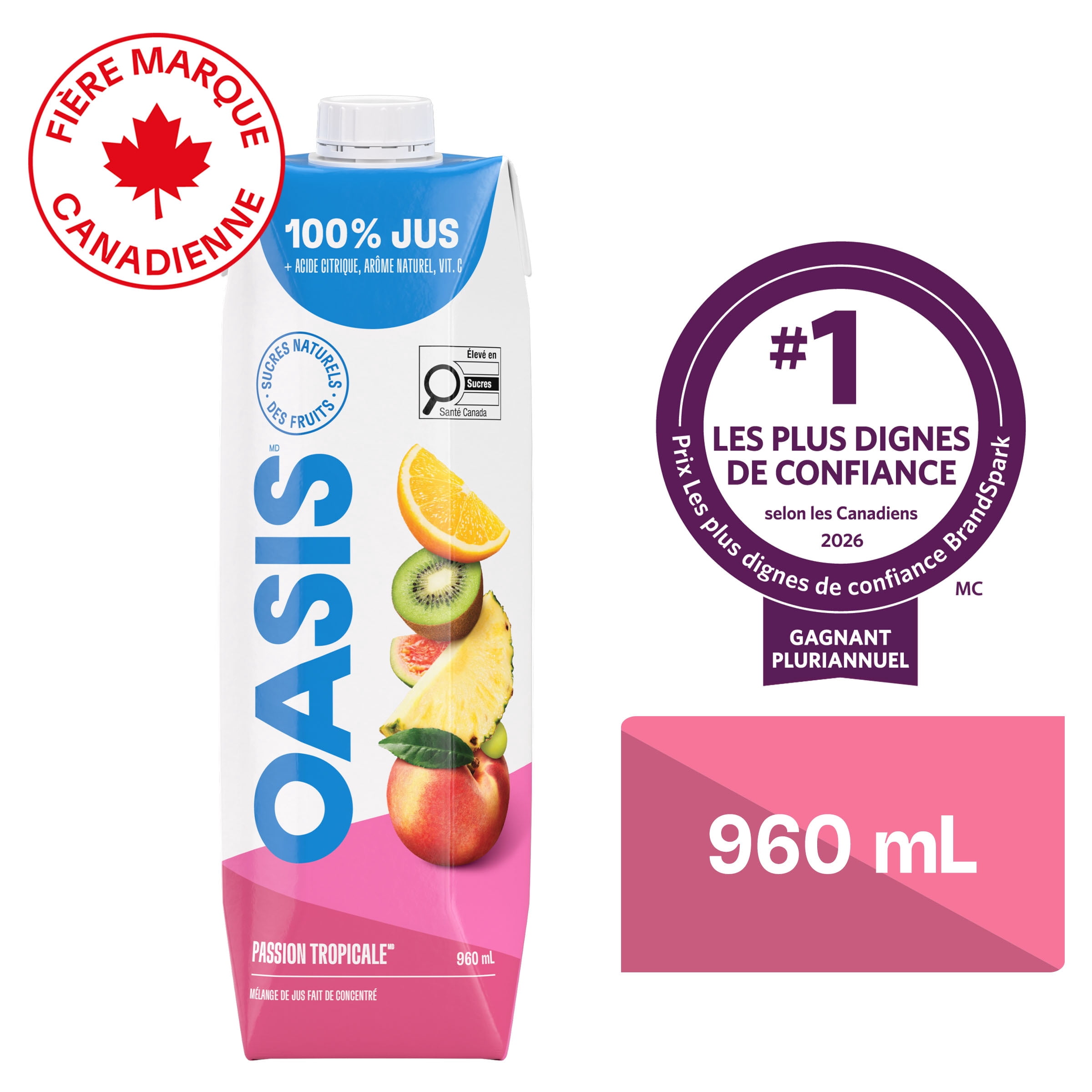 Oasis Tropical Passion Fruit Juice 960 ml - Walmart.ca