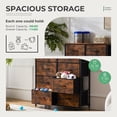 thumbnail image 4 of EDX Commode à 8 Tiroirs pour Chambre, Tour d'Organisation de Rangement en Tissu, Armoire, Brun Rustique, 4 of 8