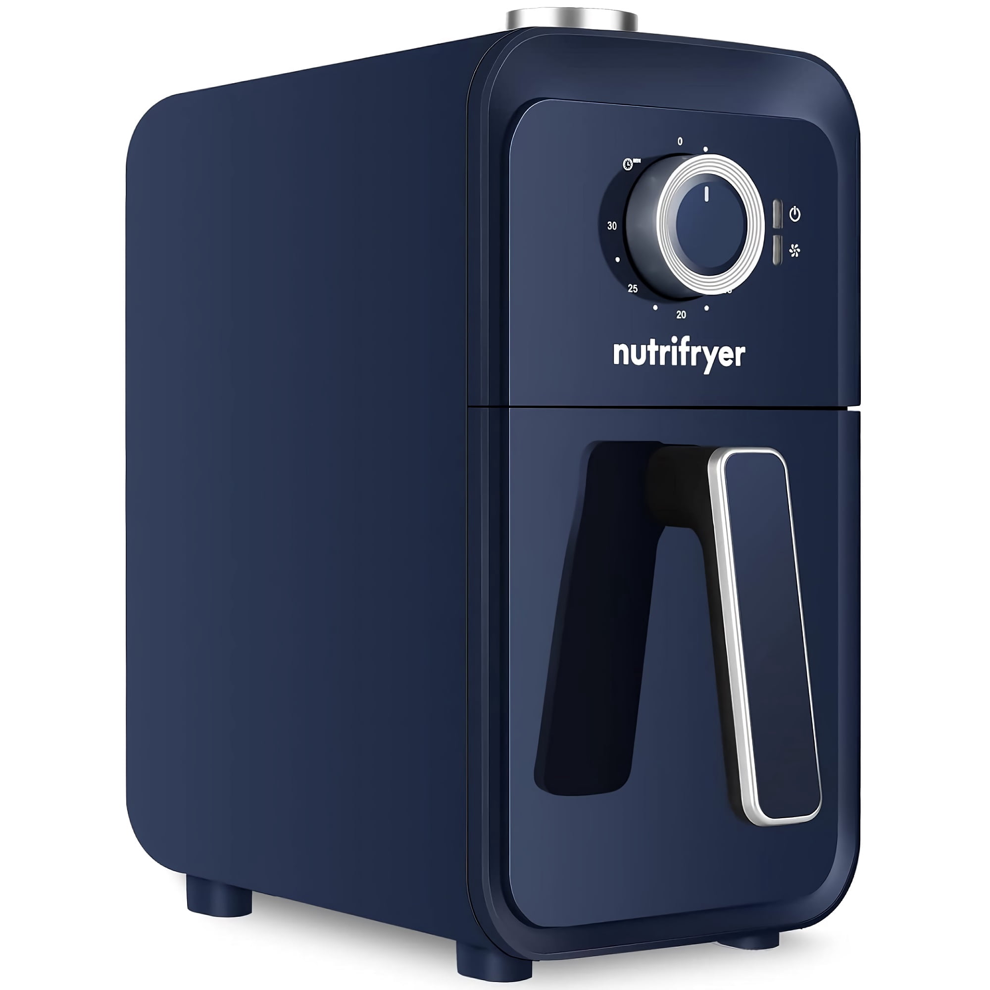 Intexca 4QT Air Fryer, 1400W, Non-Stick Basket (Navy)