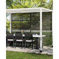 thumbnail image 2 of Eastvita 72in×47in Freestanding Metal Privacy Screen Heavy - Duty/Rust - Resistant/Weatherproof Design for Outdoor Patio, 2 of 6