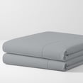 thumbnail image 1 of 100% Cotton Percale Pillowcases Cool & Crisp King Light Gray by Color Sense, 1 of 13