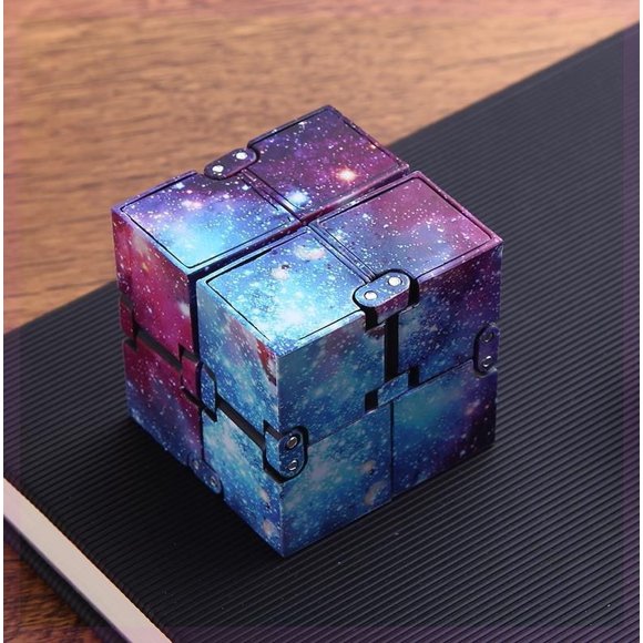 Magic Cube Professional Embossed Braille Speed Cube Puzzle Magico Educational Toys for Children Gift Ideas, Starry Sky A