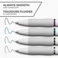 thumbnail image 3 of Sharpie S-Gel, Gel Pens, Pearl White Fashion Barrel, Medium Point (0.7 mm), Rich Dark Ink Colours, 4 Count, 3 of 9