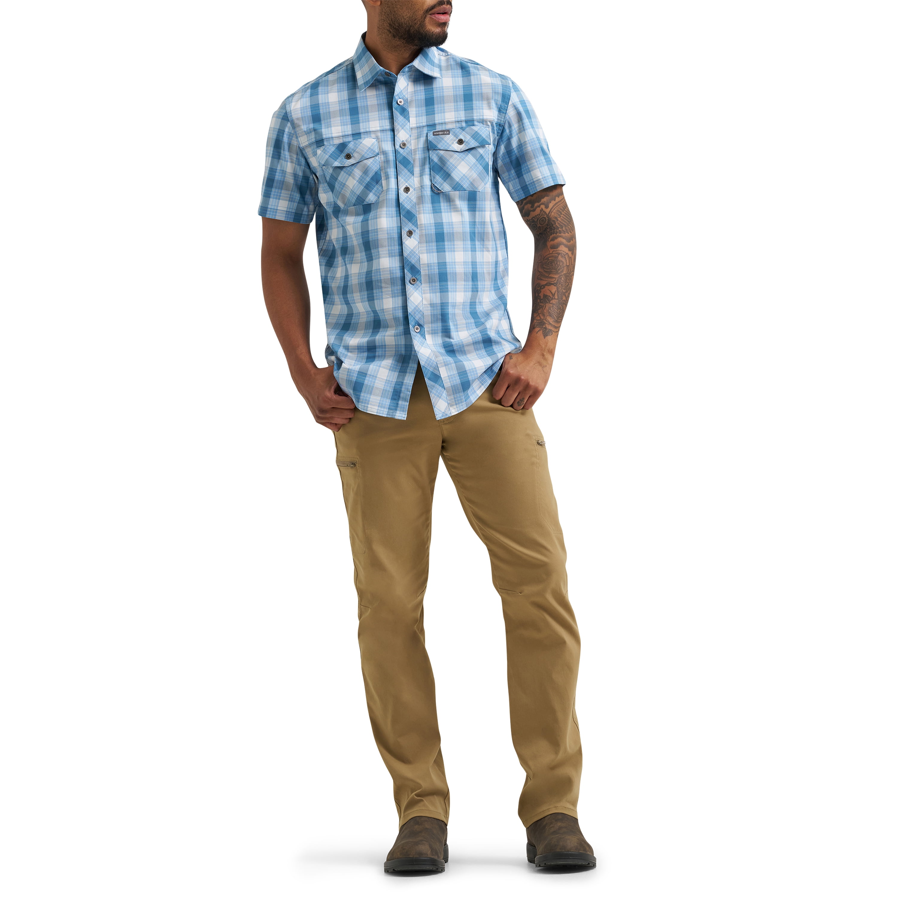 Chemise à manches courtes Fraser pour hommes Wrangler® avec une seule poche