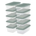 thumbnail image 1 of Sterilite Set of (10) 5.7 L Storage Boxes- Aqua, 1 of 3