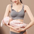 thumbnail image 1 of LSLJS Ladies Comfortable Breathable No Steel Ring Front Buckle Breastfeeding Bra Woman Underwear, 1 of 9
