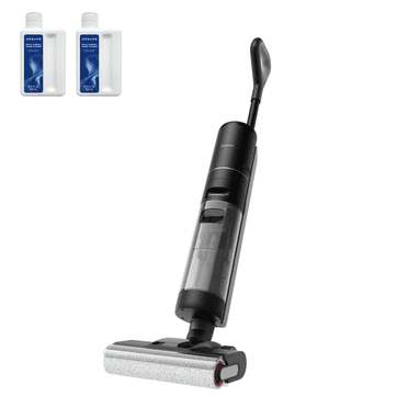 Dreame H12 Pro Ensemble de Nettoyage avec Vadrouille Aspirateur, Aspirateur Sans Fil Humide et Sec pour Plancher Dur, Auto-Nettoyage, Nettoyage Bord à Bord avec Séchage à Air Chaud, Détection Intelligente des Dégâts, 1 Filtre de Plus