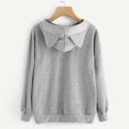thumbnail image 2 of Vente Chaude Chandail à Capuchon pour Femmes Simple avec Chat de Dessin Animé Oreilles 3D Manches Longues Décontracté Hoody Chandail en Molleton Mode pour Dames Chandail à Capuche Hauts Chandails à Capuchon, 2 of 3