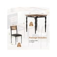 thumbnail image 3 of Ourlova Home Dining Table Set For 2 Dining Table And Chairs Set Of 2 3 Piece Dining Table Set With Spiral Table Legs For Small Spaces Kitchen Apartment, 3 of 6