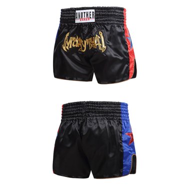 Unisex Boxing Shorts Mma Muay Thai Training Trunks Fitness Shorts For Adults Black M Shenzhuyue