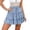 Blue, variant on Short for Women Casual Summer Women Summer Casual Bohe High Waist Ruffled Floral Print Beach Short Skirt Skirt for Women Casual Summer
