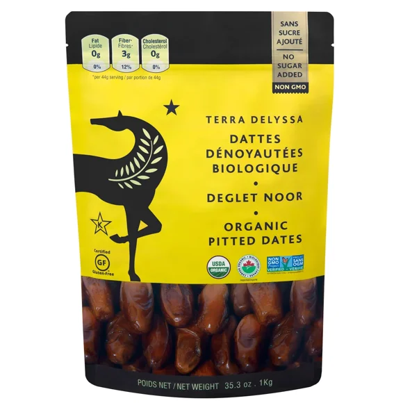 Terra Delyssa Dattes Deglet Noor Dénoyautées Biologiques, 1,25 kg