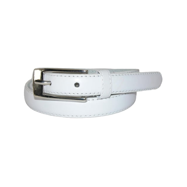 CTM® Skinny Leather Dress Belt (Women's)