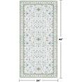 thumbnail image 2 of Cream Green Oushak 2x4 Entryway Rug - Modern Vintage Boho Eclectic Floral Pastel, Washable Low Pile Non-Slip Small Throw Area Rugs for Door Mat Indoor Entrance, Kitchen, Bathroom, Bedroom, Laundry, 2 of 8