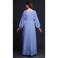 thumbnail image 4 of Bimba Robe Maxi à Manches Longues pour Femmes en Georgette Mousse à Imprimé Floral Rose, Taille Élastique - Très Petit, 4 of 5