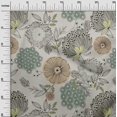 thumbnail image 3 of oneOone Silk Tabby Light Gray Fabric Asian Floral Sewing Craft Projects Fabric Prints By Yard 42 Inch Wide, 3 of 4