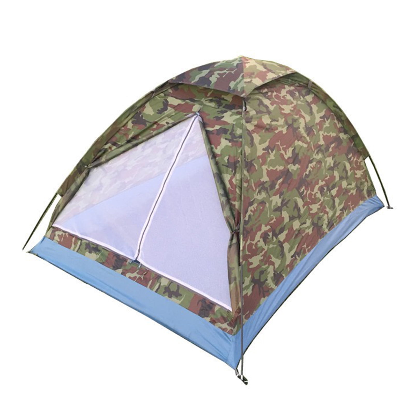 Kyusrd Summer Outdoor Patio Deals！Camping Tent for 2 People,-storey and-door Outdoor Camping Tent, Camouflage Tent for Traveling, Backpacking, Hiking, Outdoors
