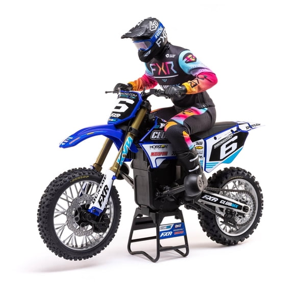 Losi Moto RC Promoto-MX 1/4 Batterie Prête à l'Emploi et Chargeur Non Inclus ClubMX LOS06000T2 Bleu